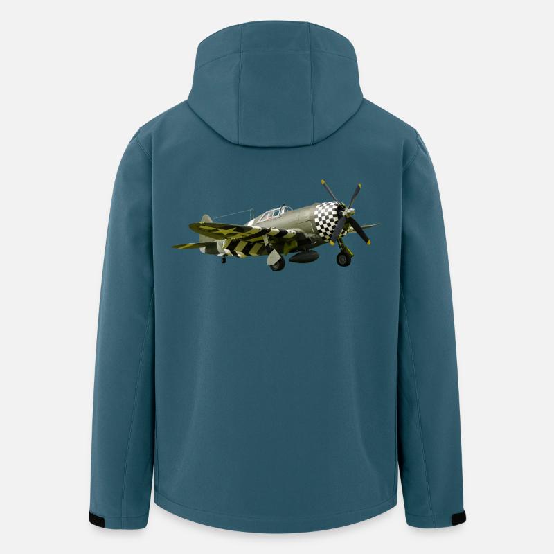 Thunderbolt P-47 - Recycelte Männer Softshell-Jacke von Stanley/Stella - Dunkles Petrol