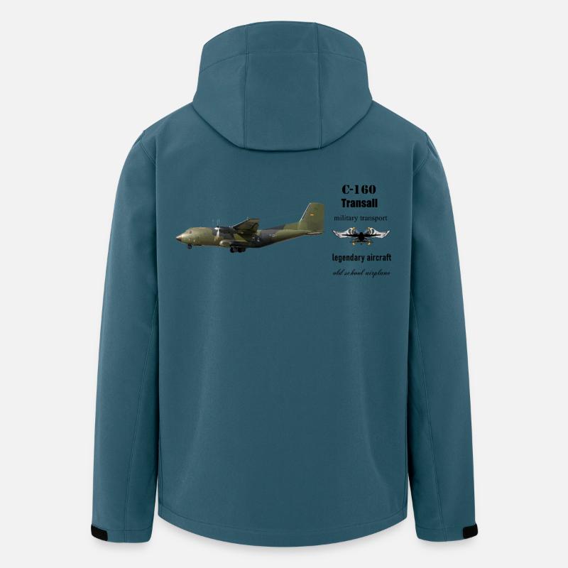 C-160 Transall - Recycelte Männer Softshell-Jacke von Stanley/Stella - Dunkles Petrol