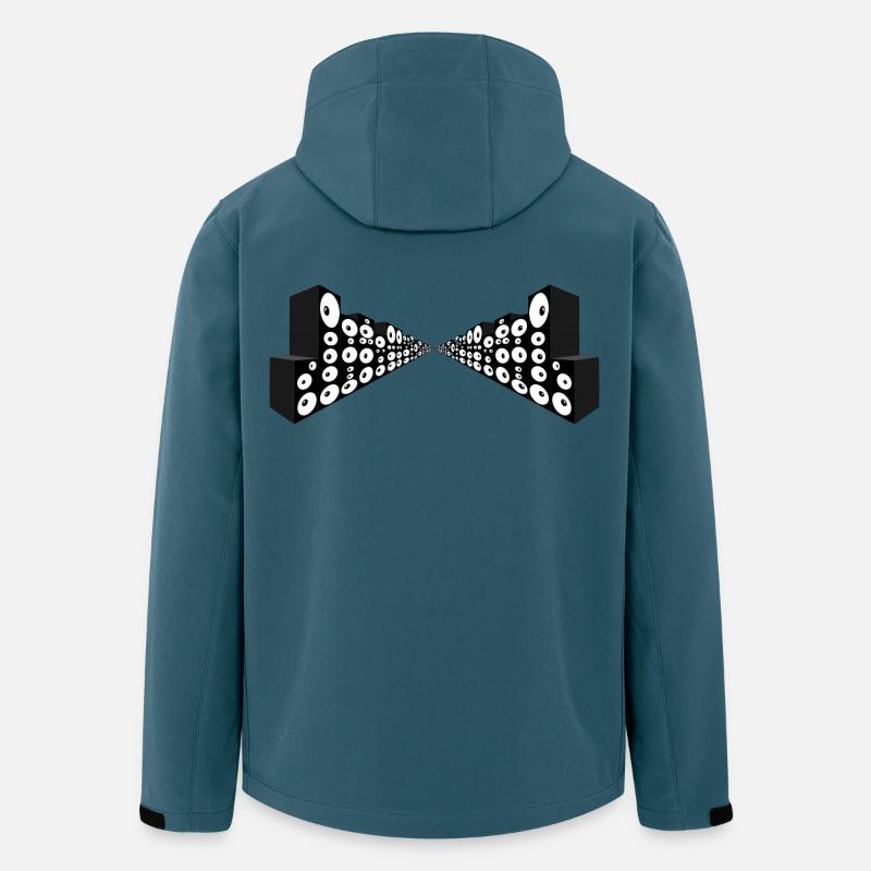 Infinity Sound Tunnel - Recycelte Männer Softshell-Jacke von Stanley/Stella - Dunkles Petrol