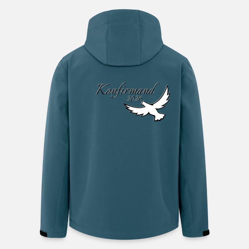 Confirmation 2026 Confirmation Colombe Volant - Veste softshell homme en polyester recyclé Stanley/Stella - bleu pétrole foncé