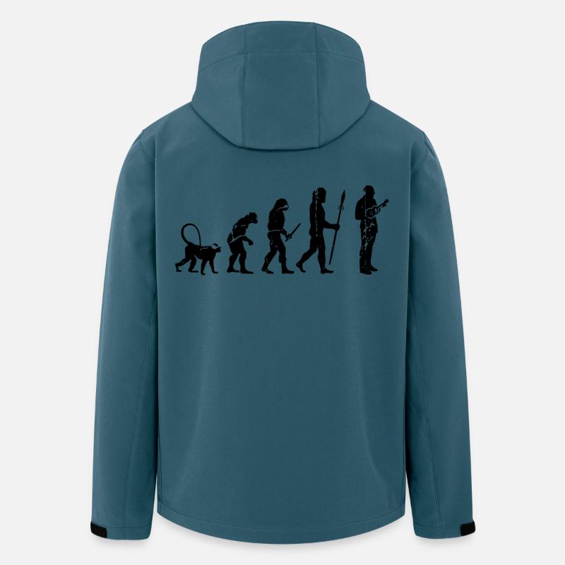 Entwicklung eines Ukulele Spielers - Recycelte Männer Softshell-Jacke von Stanley/Stella - Dunkles Petrol