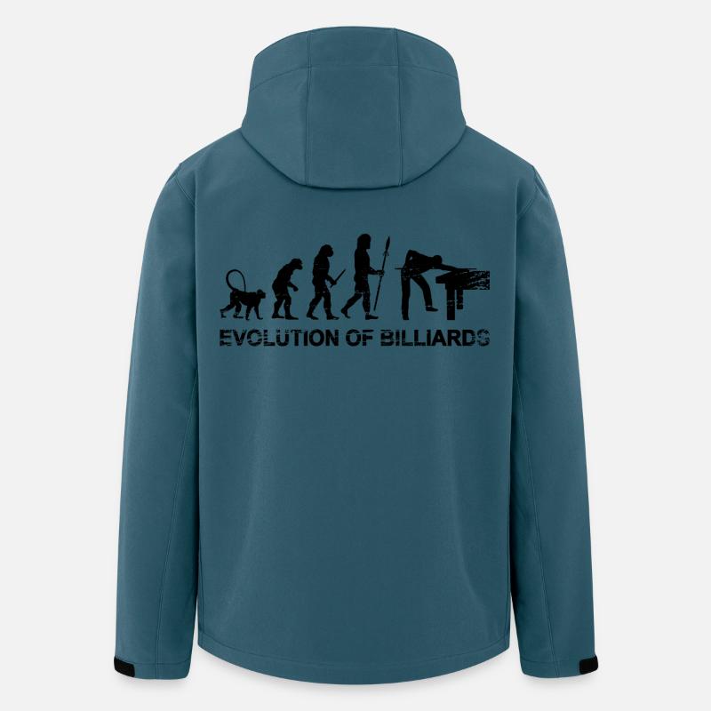 Billard Evolution - Veste softshell homme en polyester recyclé Stanley/Stella - bleu pétrole foncé
