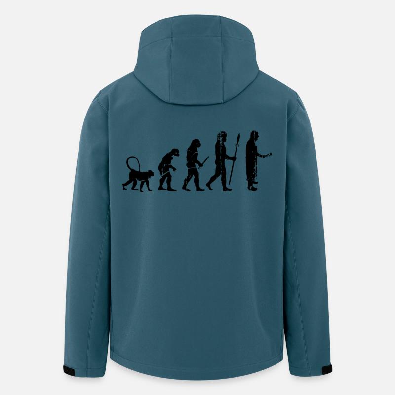 Fleischer Evolution - Recycelte Männer Softshell-Jacke von Stanley/Stella - Dunkles Petrol