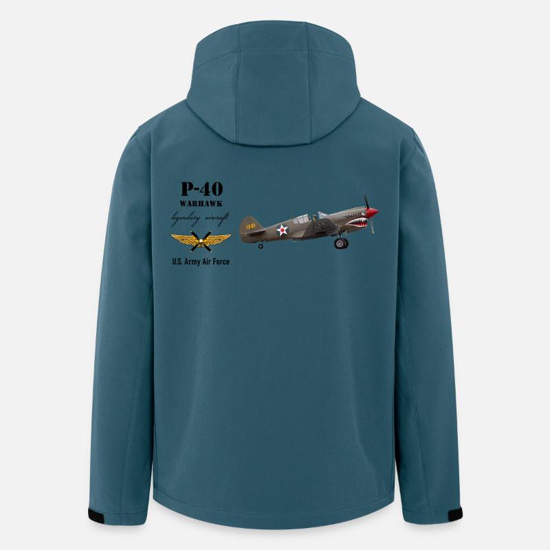 P-40 Warhawk - Recycelte Männer Softshell-Jacke von Stanley/Stella - Dunkles Petrol