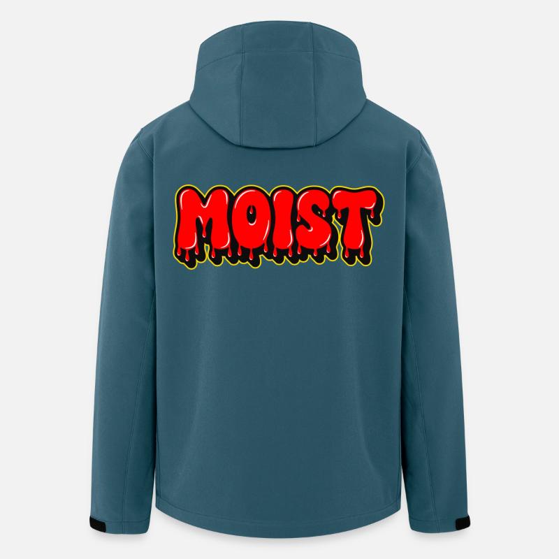 Moist Chunky Lettering Text  - Men’s Recycled Softshell Jacket by Stanley/Stella - stargazer