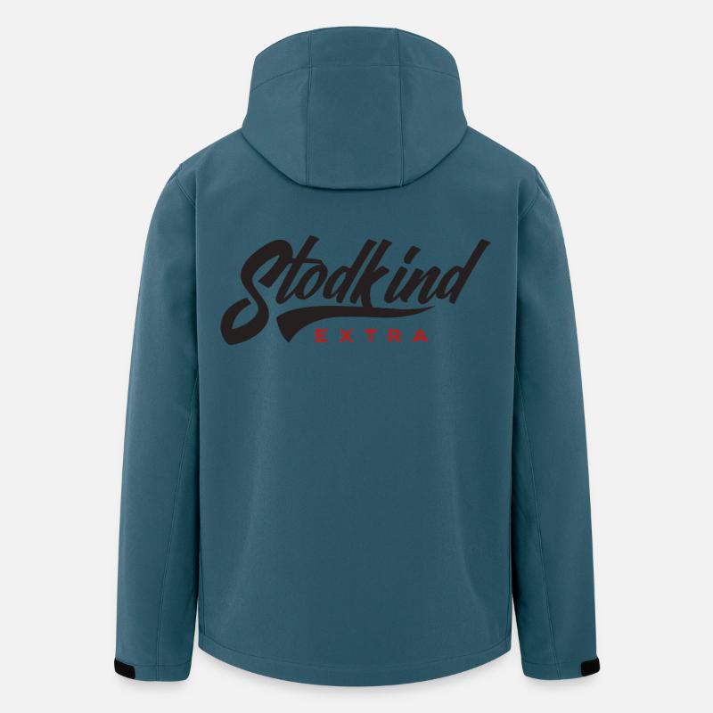 Stodkind Extra Black - Stanley/Stella herre softshelljakke i genanvendt polyester Discoverer - mørk petrol