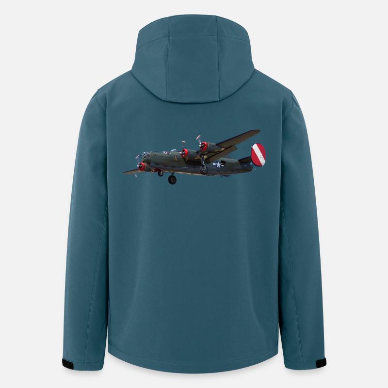 Bomber B-24 Liberator - Recycelte Männer Softshell-Jacke von Stanley/Stella - Dunkles Petrol