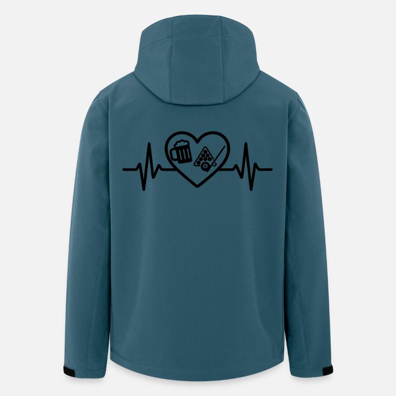 Heart Billiard Beer - Men’s Recycled Softshell Jacket by Stanley/Stella - stargazer