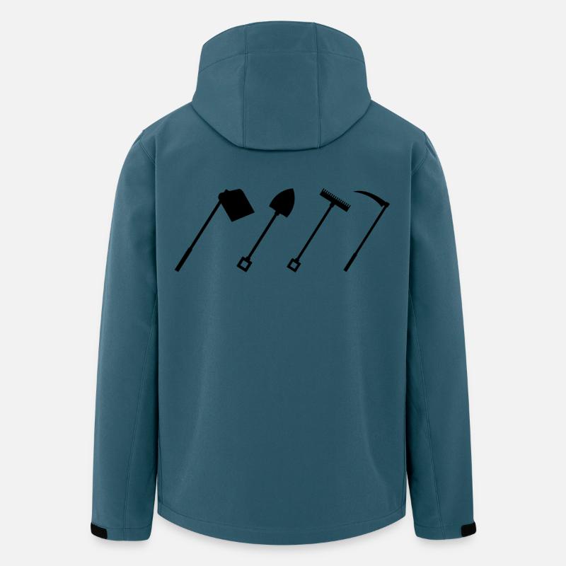 Hacke - Recycelte Männer Softshell-Jacke von Stanley/Stella - Dunkles Petrol