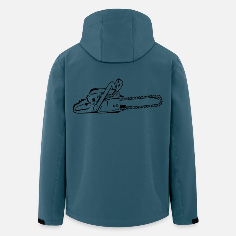 Tronçonneuse - Veste softshell homme en polyester recyclé Stanley/Stella - bleu pétrole foncé