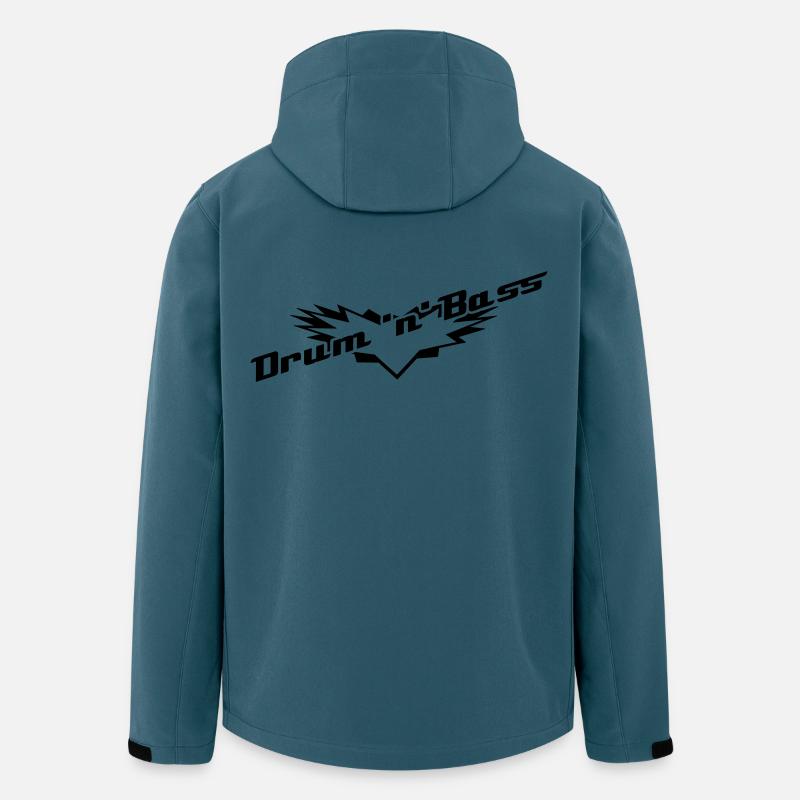 Drum 'n' Bass - Recycelte Männer Softshell-Jacke von Stanley/Stella - Dunkles Petrol