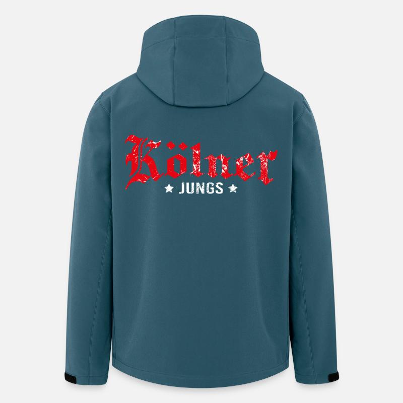 Kölner Jungs - Recycelte Männer Softshell-Jacke von Stanley/Stella - Dunkles Petrol