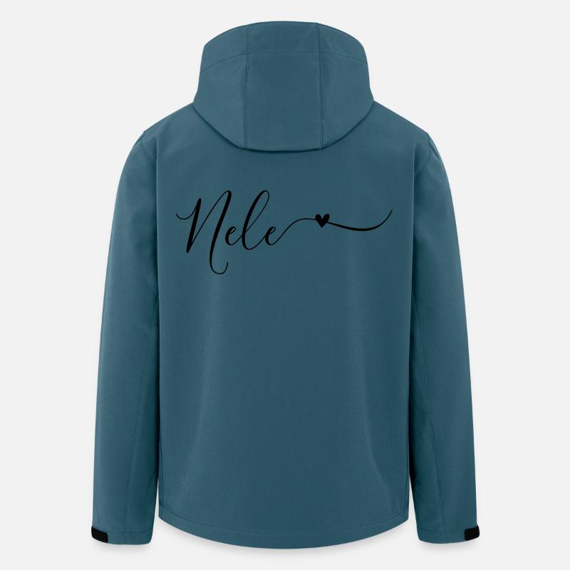 Nele Name Vorname Dekorativ - Recycelte Männer Softshell-Jacke von Stanley/Stella - Dunkles Petrol