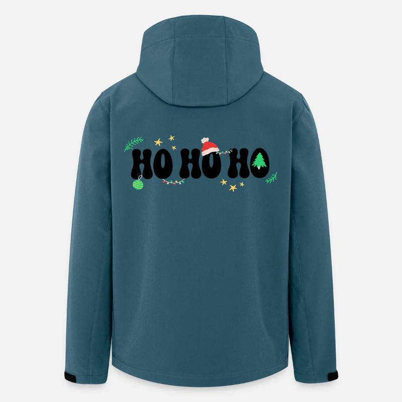 Ho Ho Ho - Weihnachten Weihnachtsmann - Recycelte Männer Softshell-Jacke von Stanley/Stella - Dunkles Petrol