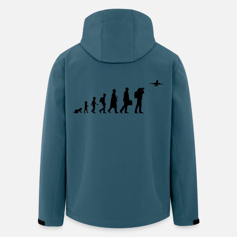 Entwicklung eines Plane Spotters - Recycelte Männer Softshell-Jacke von Stanley/Stella - Dunkles Petrol