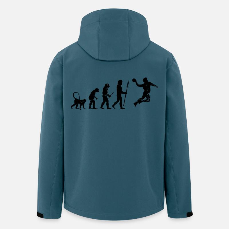 Drôle de handballeur Evolution - Veste softshell homme en polyester recyclé Stanley/Stella - bleu pétrole foncé