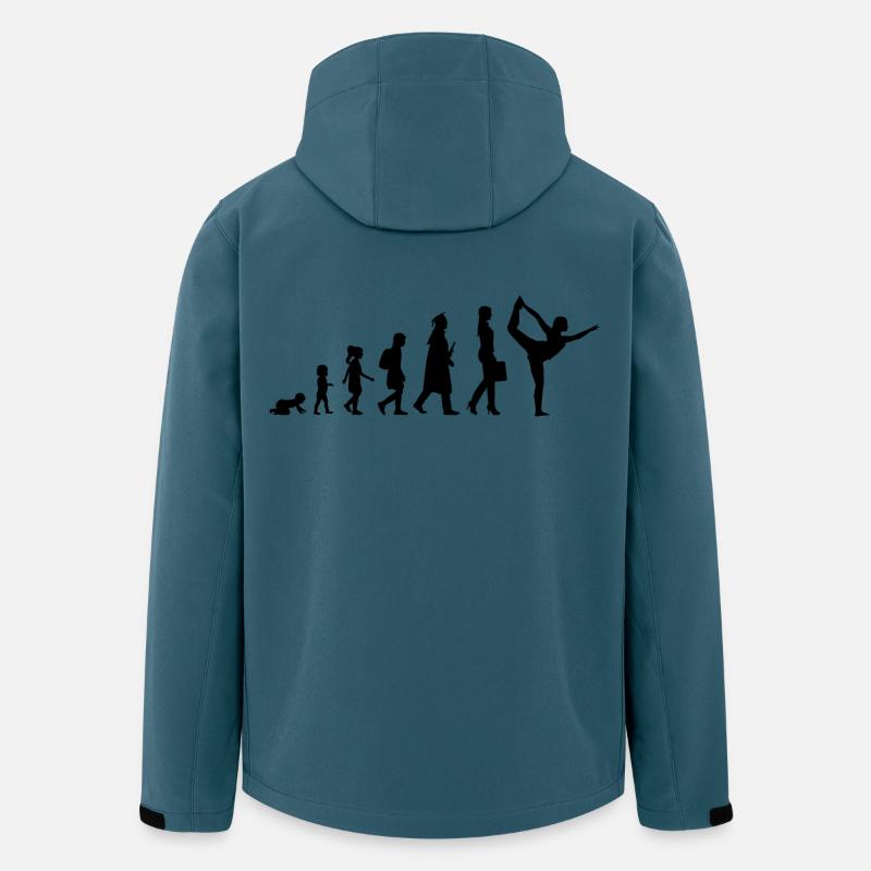 Yogini Entwicklung - Recycelte Männer Softshell-Jacke von Stanley/Stella - Dunkles Petrol