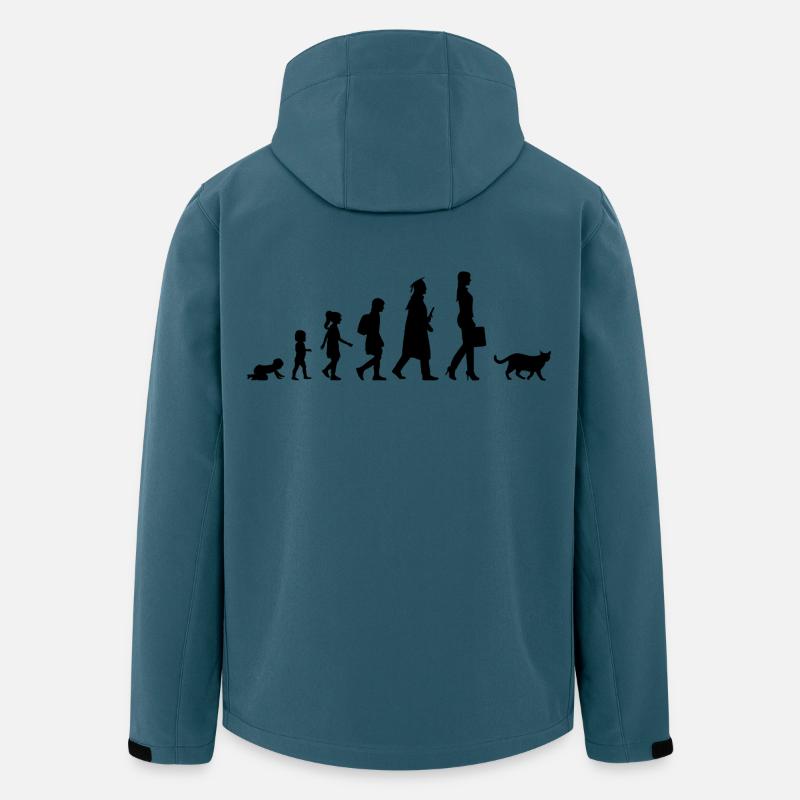 Développement du propriétaire du chat - Veste softshell homme en polyester recyclé Stanley/Stella - bleu pétrole foncé