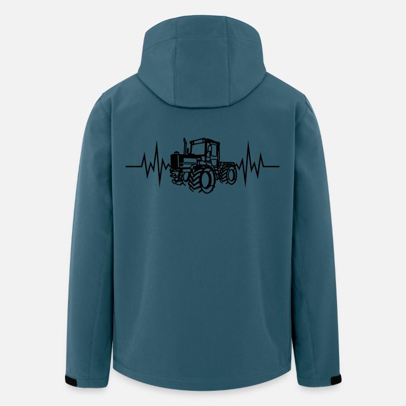 MB Trac 01 Herzfrq - Recycelte Männer Softshell-Jacke von Stanley/Stella - Dunkles Petrol