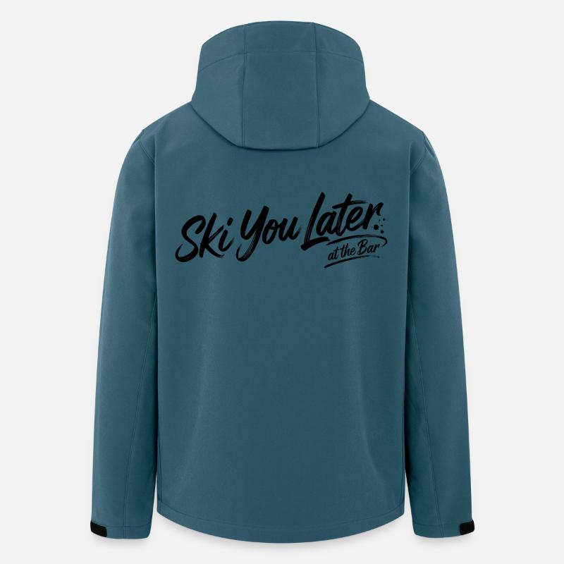 Ski you later at the bar - Recycelte Männer Softshell-Jacke von Stanley/Stella - Dunkles Petrol