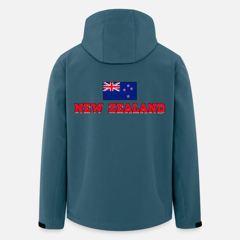 Neuseeland, Neuseeland, Neuseeländer - Recycelte Männer Softshell-Jacke von Stanley/Stella - Dunkles Petrol