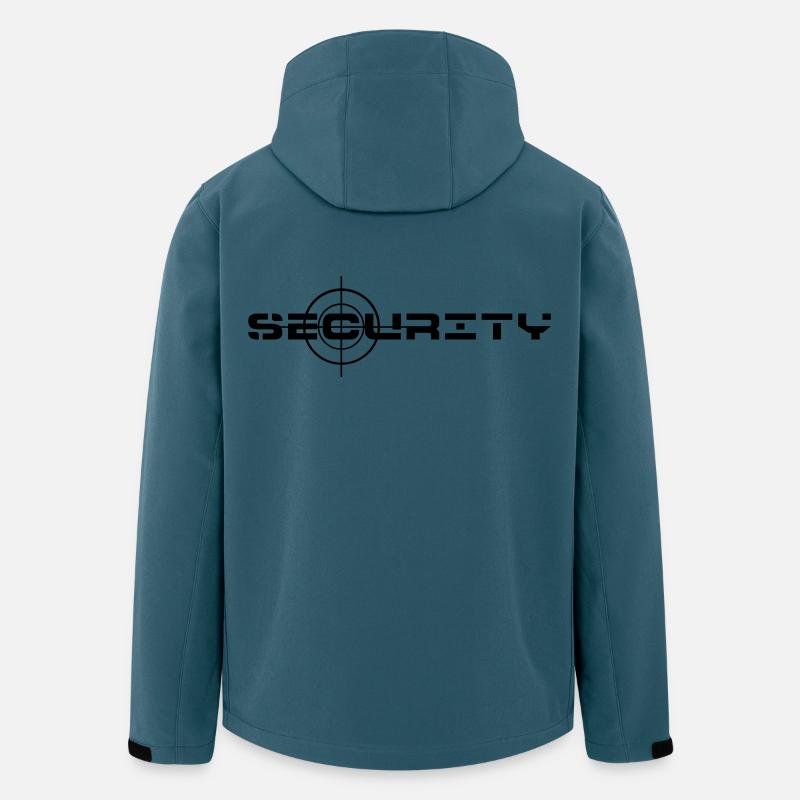 Sécurité, sécurité, protection de la propriété - Veste softshell homme en polyester recyclé Stanley/Stella - bleu pétrole foncé