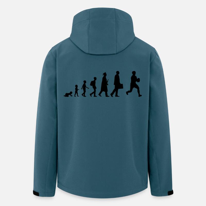 Entwicklung des Rugbyspielers - Recycelte Männer Softshell-Jacke von Stanley/Stella - Dunkles Petrol