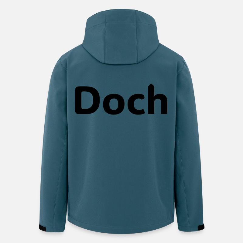Doch – Deutscher Statement Spruch - Veste softshell homme en polyester recyclé Stanley/Stella - bleu pétrole foncé