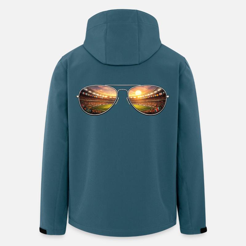Stadium Sonnenbrille - Recycelte Männer Softshell-Jacke von Stanley/Stella - Dunkles Petrol