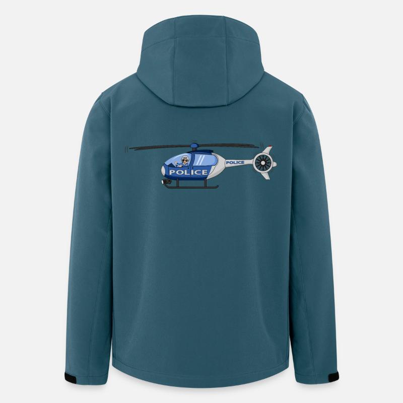Police Helicopter Pilot Hubschrauber - Men’s Recycled Softshell Jacket by Stanley/Stella - stargazer