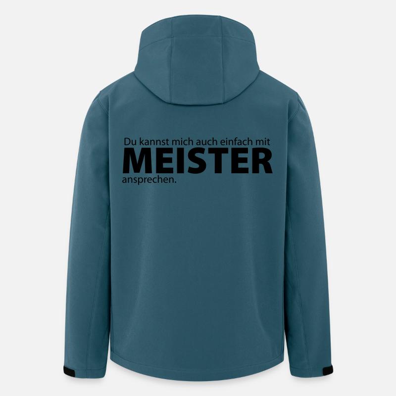mit Meister ansprechen - Recycelte Männer Softshell-Jacke von Stanley/Stella - Dunkles Petrol