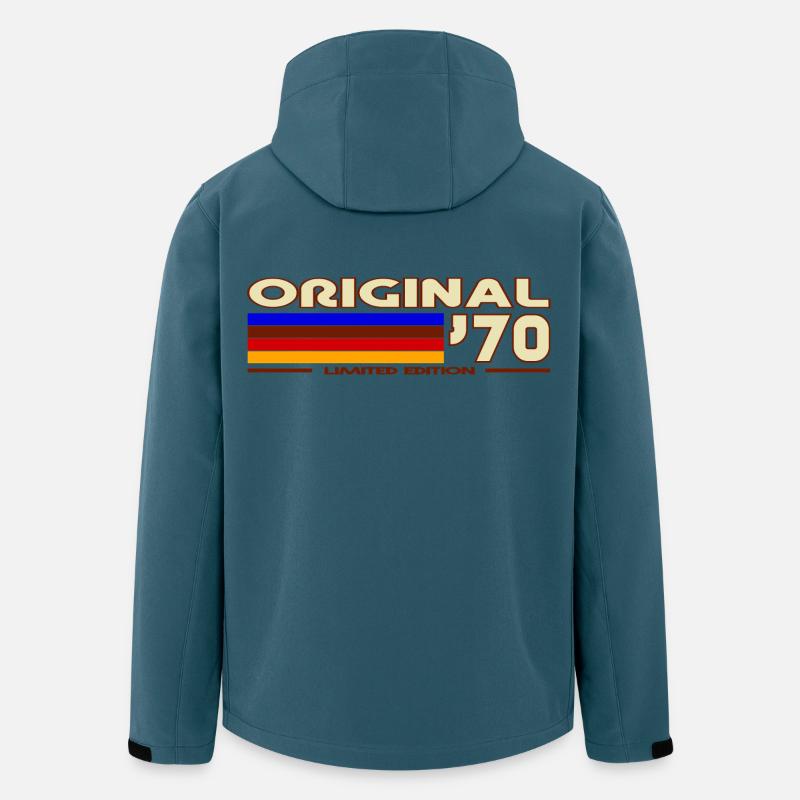 1970 - Recycelte Männer Softshell-Jacke von Stanley/Stella - Dunkles Petrol