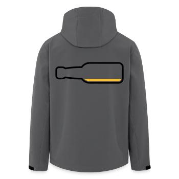 Bouteille de bière vide (Symbole bière bière / Pos 2C) - Veste softshell homme en polyester recyclé Stanley/Stella -  - Dos - AI Model Male 185 light (185cm)