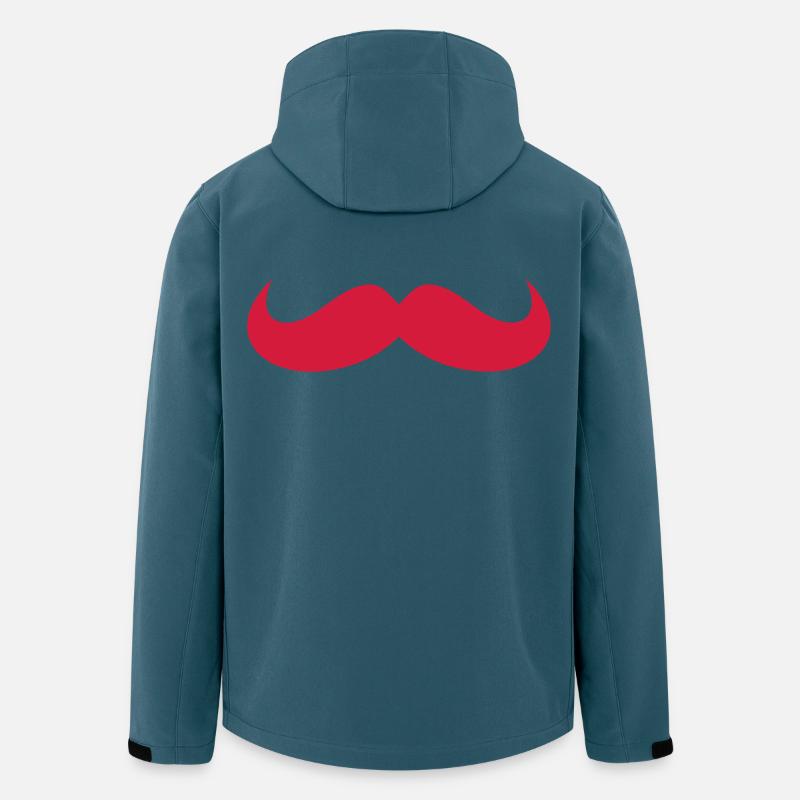 Schnurrbart - Recycelte Männer Softshell-Jacke von Stanley/Stella - Dunkles Petrol