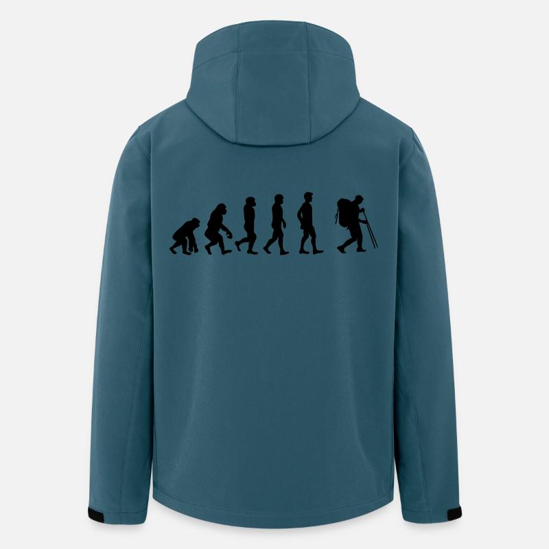 Wanderer - Recycelte Männer Softshell-Jacke von Stanley/Stella - Dunkles Petrol