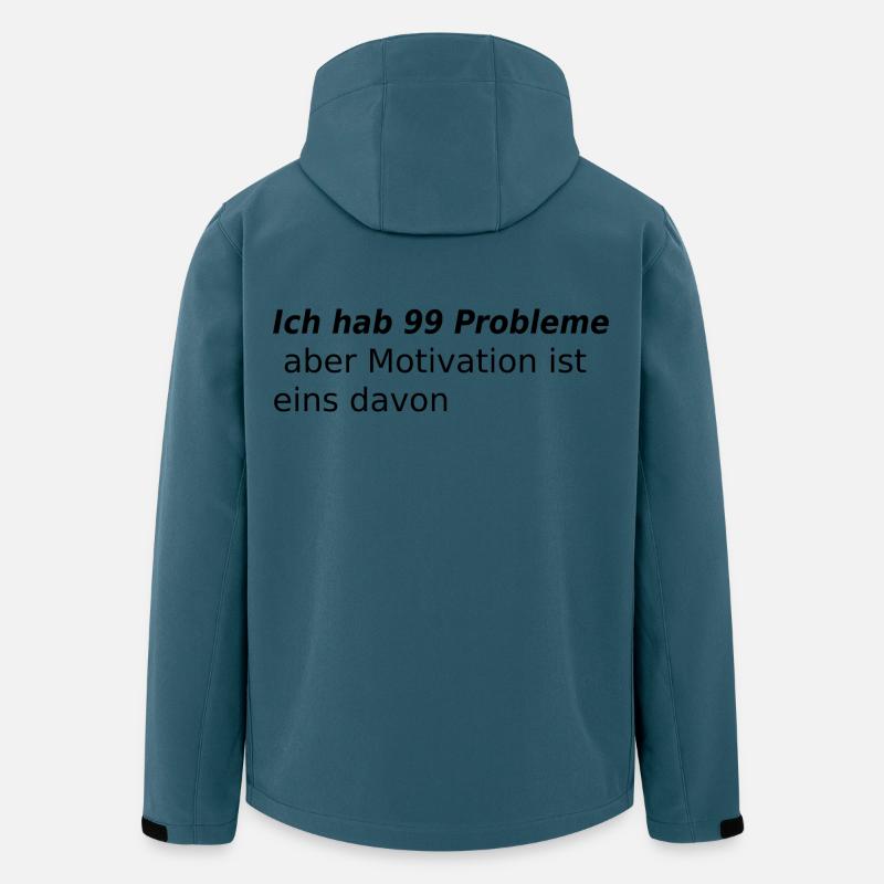Ich hab 99 Probleme aber Motivation ist eins davon - Recycelte Männer Softshell-Jacke von Stanley/Stella - Dunkles Petrol