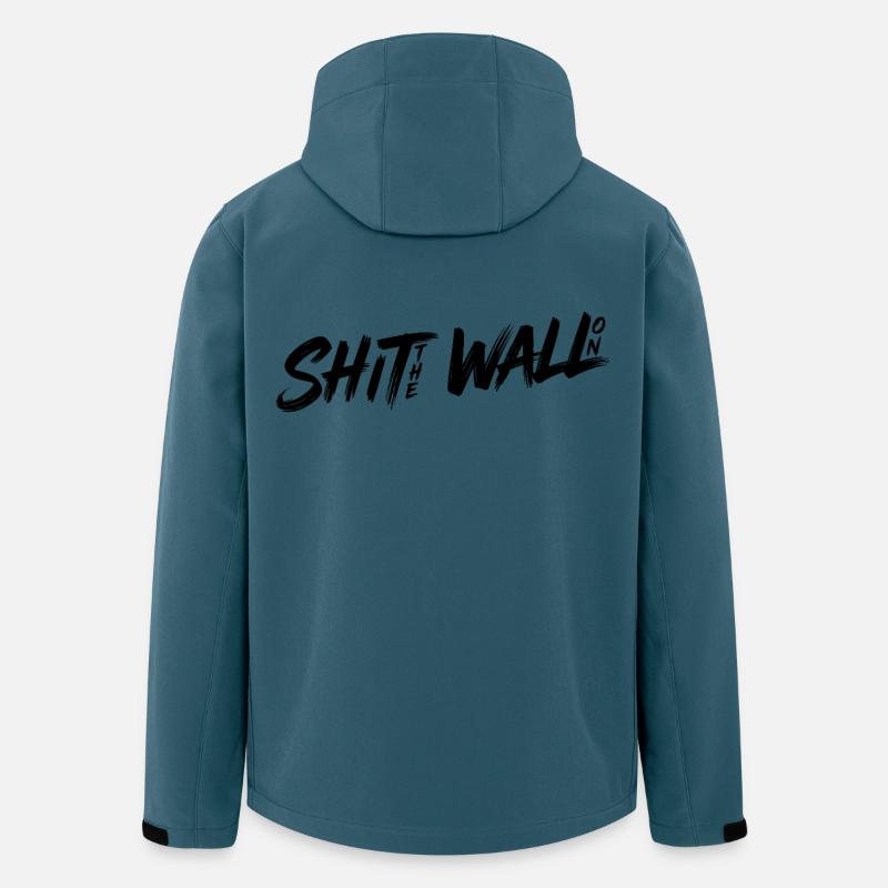 Shit the wall on - Recycelte Männer Softshell-Jacke von Stanley/Stella - Dunkles Petrol