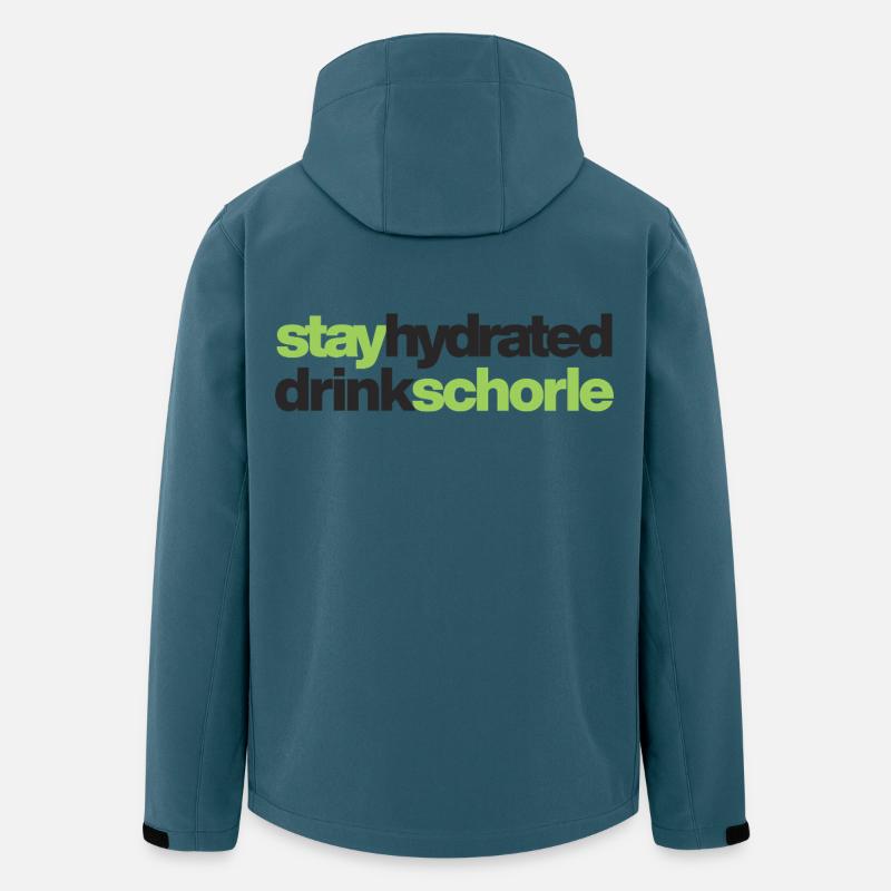 stay hydrated - drink schorle - Recycelte Männer Softshell-Jacke von Stanley/Stella - Dunkles Petrol