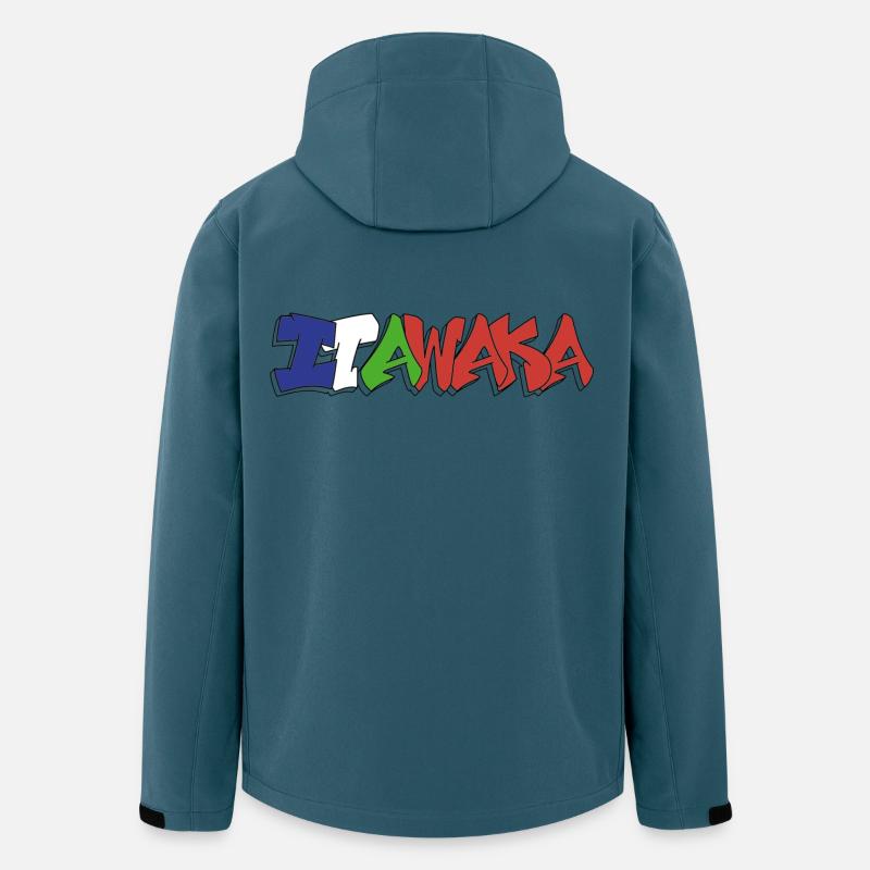 Itawaka - Moluque 4 couleurs - Veste softshell homme en polyester recyclé Stanley/Stella - bleu pétrole foncé