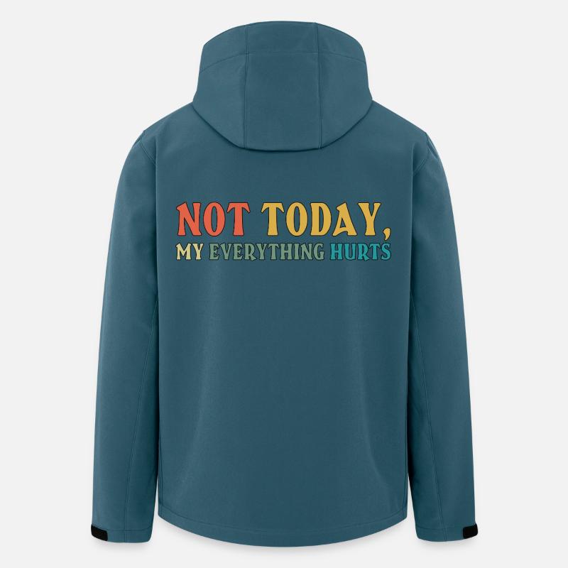 Not Today Fibromyalgie-Bewusstsein - Recycelte Männer Softshell-Jacke von Stanley/Stella - Dunkles Petrol