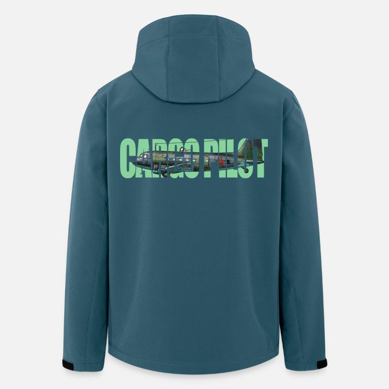 Cargo pilot Li-2 - Recycelte Männer Softshell-Jacke von Stanley/Stella - Dunkles Petrol