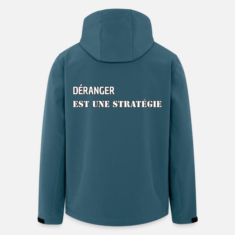 VERSTÖREND IST EINE STRATEGIE - Recycelte Männer Softshell-Jacke von Stanley/Stella - Dunkles Petrol