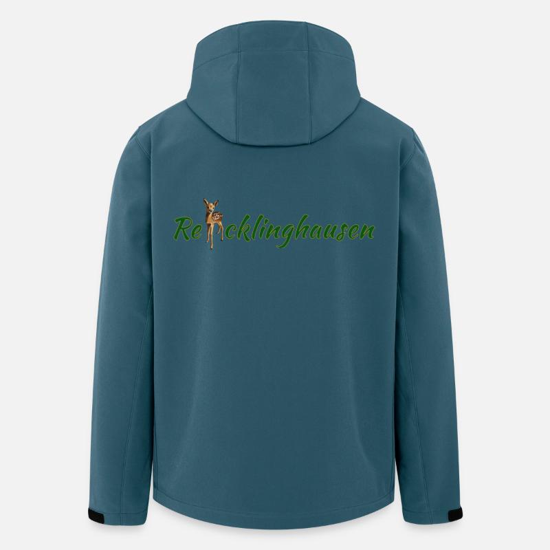 Re cklinghausen mit Reh - Recycelte Männer Softshell-Jacke von Stanley/Stella - Dunkles Petrol