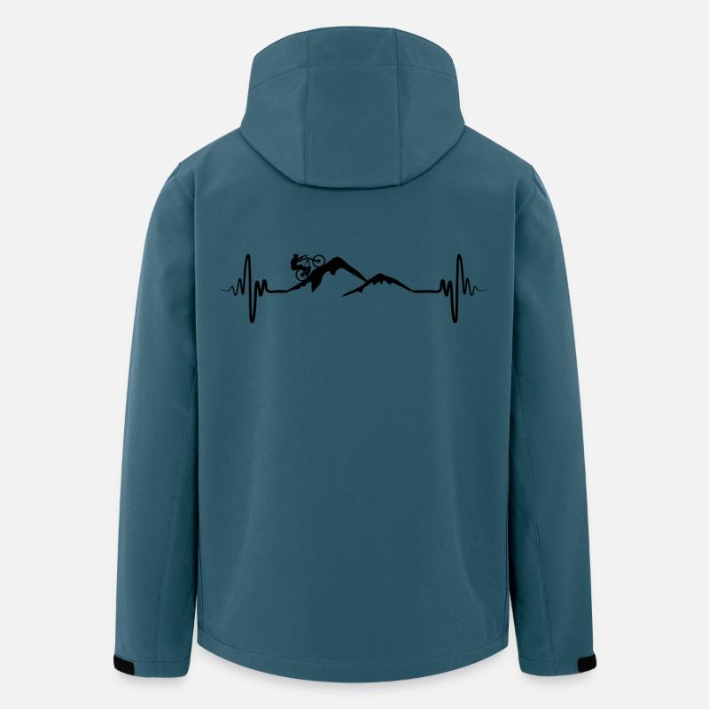 Mountain bikers ECG palpitations - Men’s Recycled Softshell Jacket by Stanley/Stella - stargazer