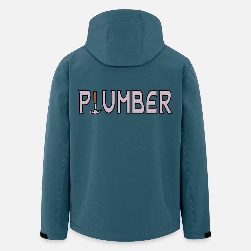 Klempner-Papa - Recycelte Männer Softshell-Jacke von Stanley/Stella - Dunkles Petrol