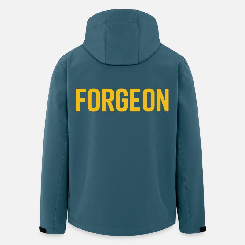 ForgeOn – Restez implacable - Veste softshell homme en polyester recyclé Stanley/Stella - bleu pétrole foncé