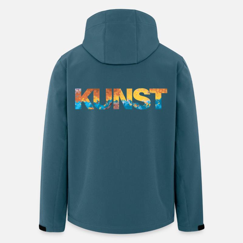 Kunst - Recycelte Männer Softshell-Jacke von Stanley/Stella - Dunkles Petrol