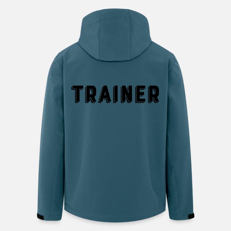 Trainer - Recycelte Männer Softshell-Jacke von Stanley/Stella - Dunkles Petrol