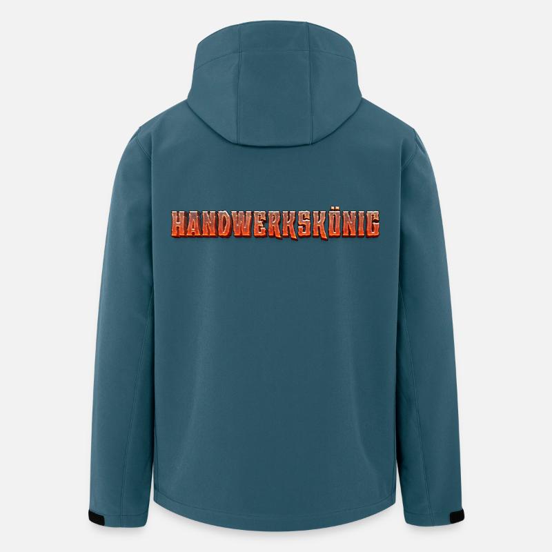 Handwerkskönig  - Recycelte Männer Softshell-Jacke von Stanley/Stella - Dunkles Petrol