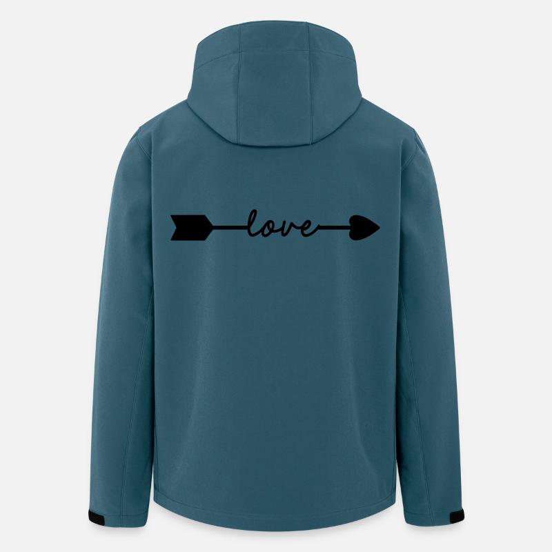 Love - Veste softshell homme en polyester recyclé Stanley/Stella - bleu pétrole foncé